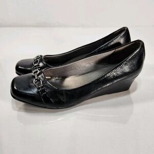 LifeStride Simply Comfort Womens Leather Loafer Shoes Size 10M Black